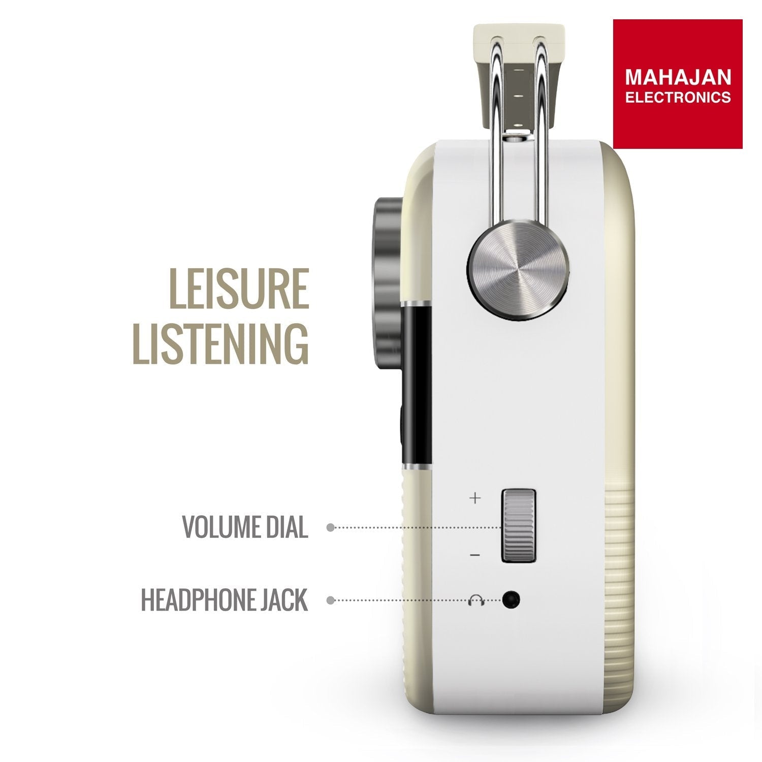 Saregama SC03 Carvaan Hindi - Portable Music Player with 5000 Preloaded Songs, FM/BT/AUX (Porcelain White) – Mahajan Electronics Online.