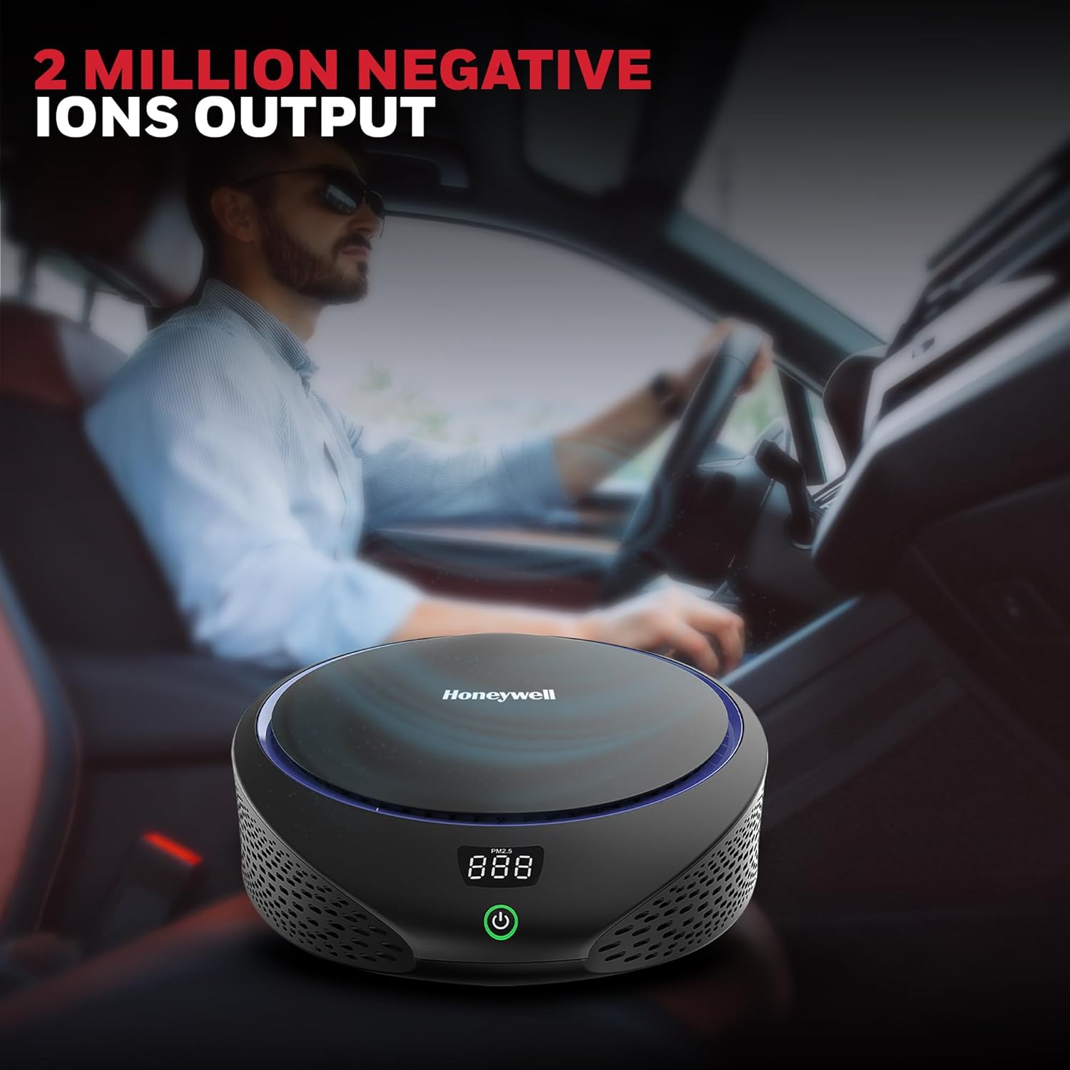 Honeywell New Launched Move Pure5 Car Air Purifier, 4-in-1 Filtration, HEPA filter, removes 99.99% of PM2.5 & PM10, odour, VOCs, dust, smoke, & harmful bacteria, 3XUSB ports, Compact & Easy Install Mahajan Electronics Online