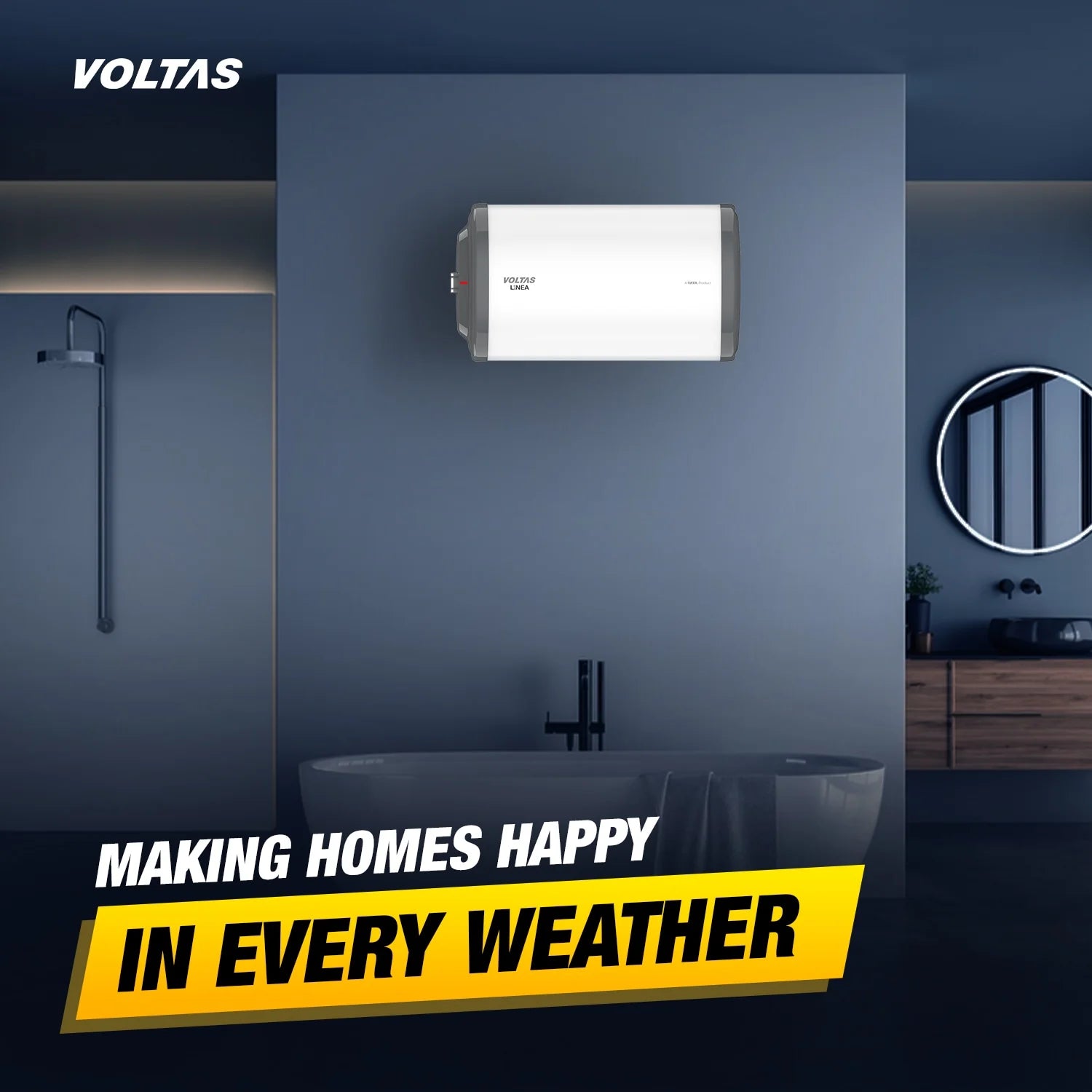 Voltas Linea 3 Star Water Heater 255HPBGY- 25L (2000W) Mahajan Electronics Online