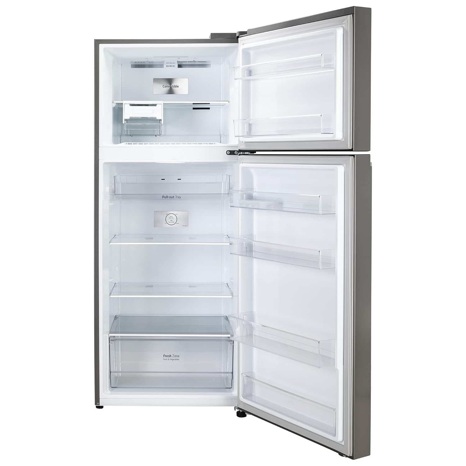 LG GL-S422SPZY 398 L 2 Star Frost-Free Smart Inverter Double Door Refrigerator ( Shiny Steel, Convertible with Express Freezing) Mahajan Electronics Online