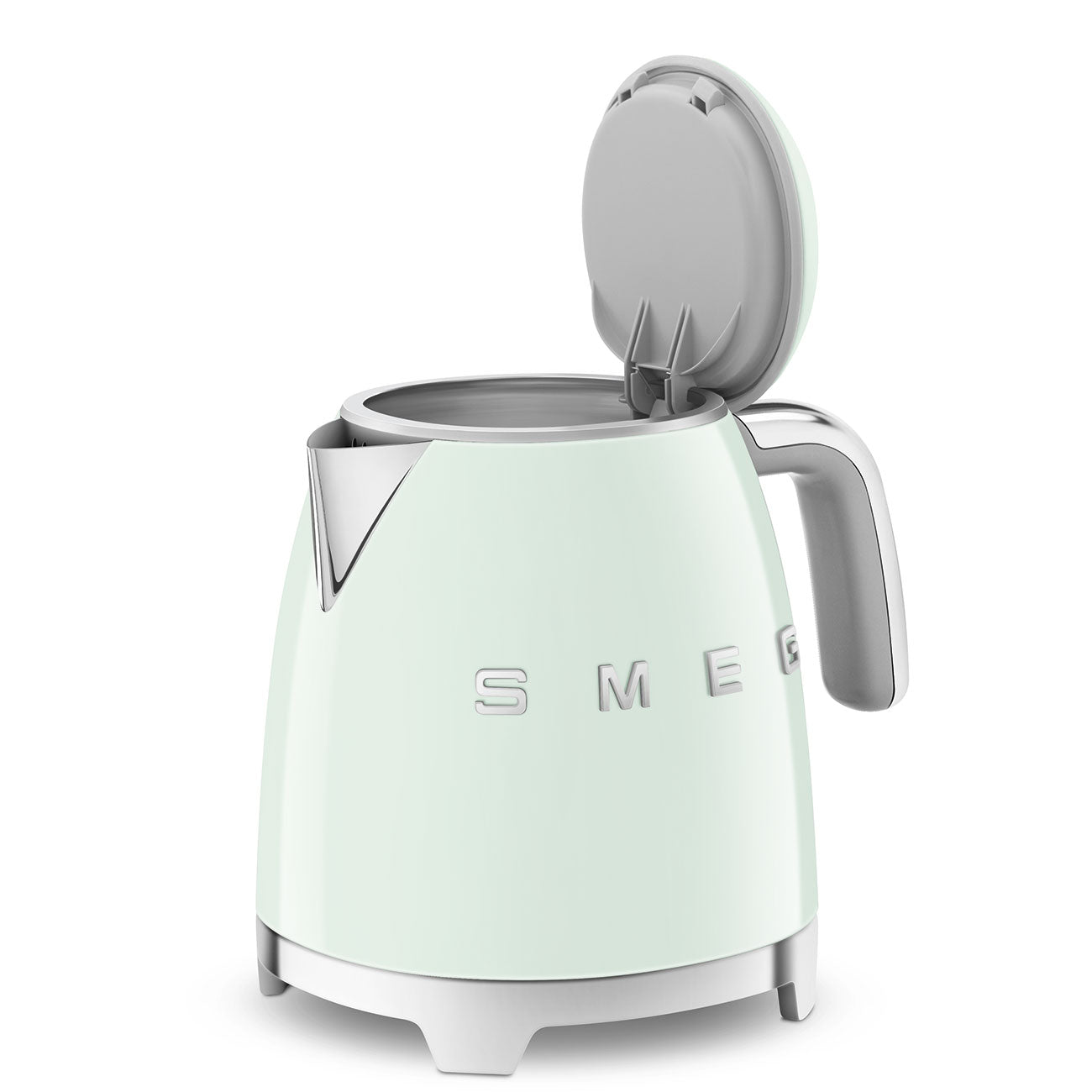 SMEG KLF05PGEU Mini 50's Retro Style 3 Cup Electric Kettle with Double Wall Anti Slip Base and Water Level Indicator (Green) Mahajan Electronics Online