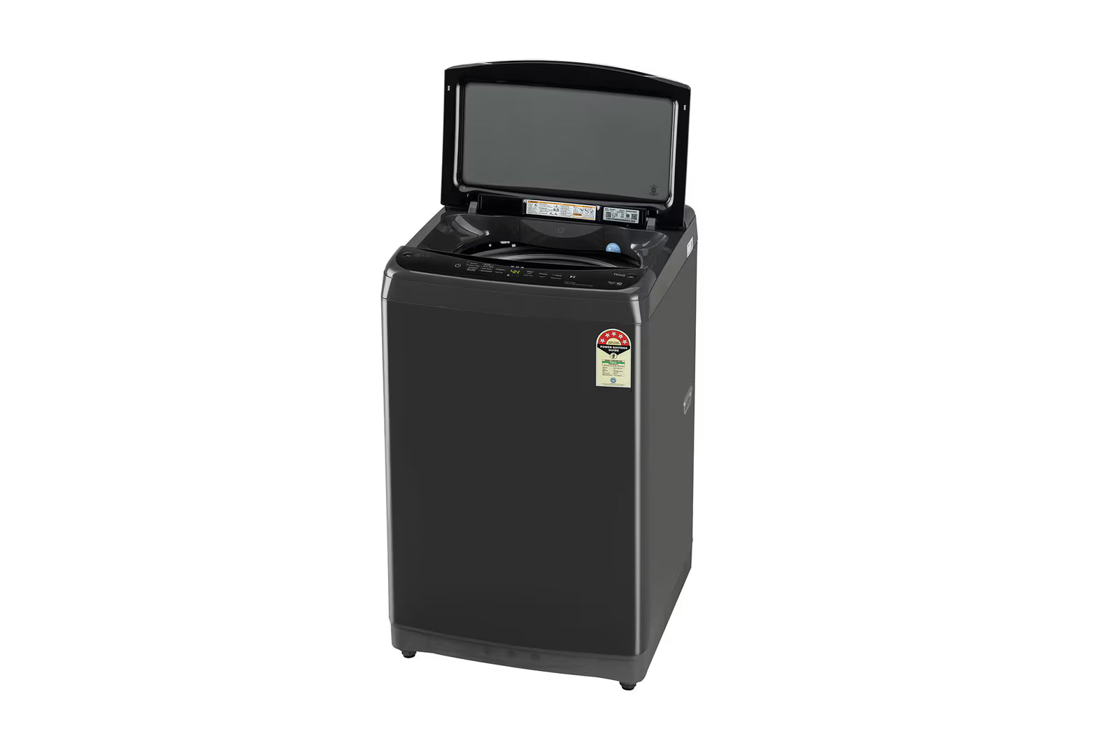 LG T80V4MB1S 8Kg Top Load Washing Machine, In-built Heater, Middle Black Mahajan Electronics Online