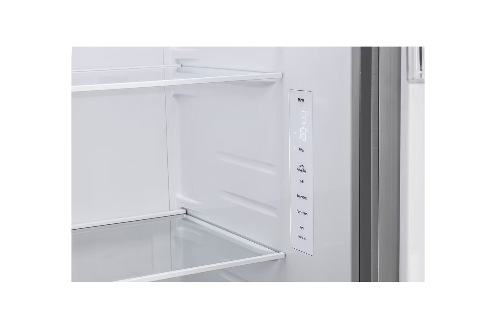 LG GL-B257HPZ3 650L Side-by-Side Refrigerator, Convertible, Door Cooling+™, Shiny Steel Finish, 3 Star Mahajan Electronics Online