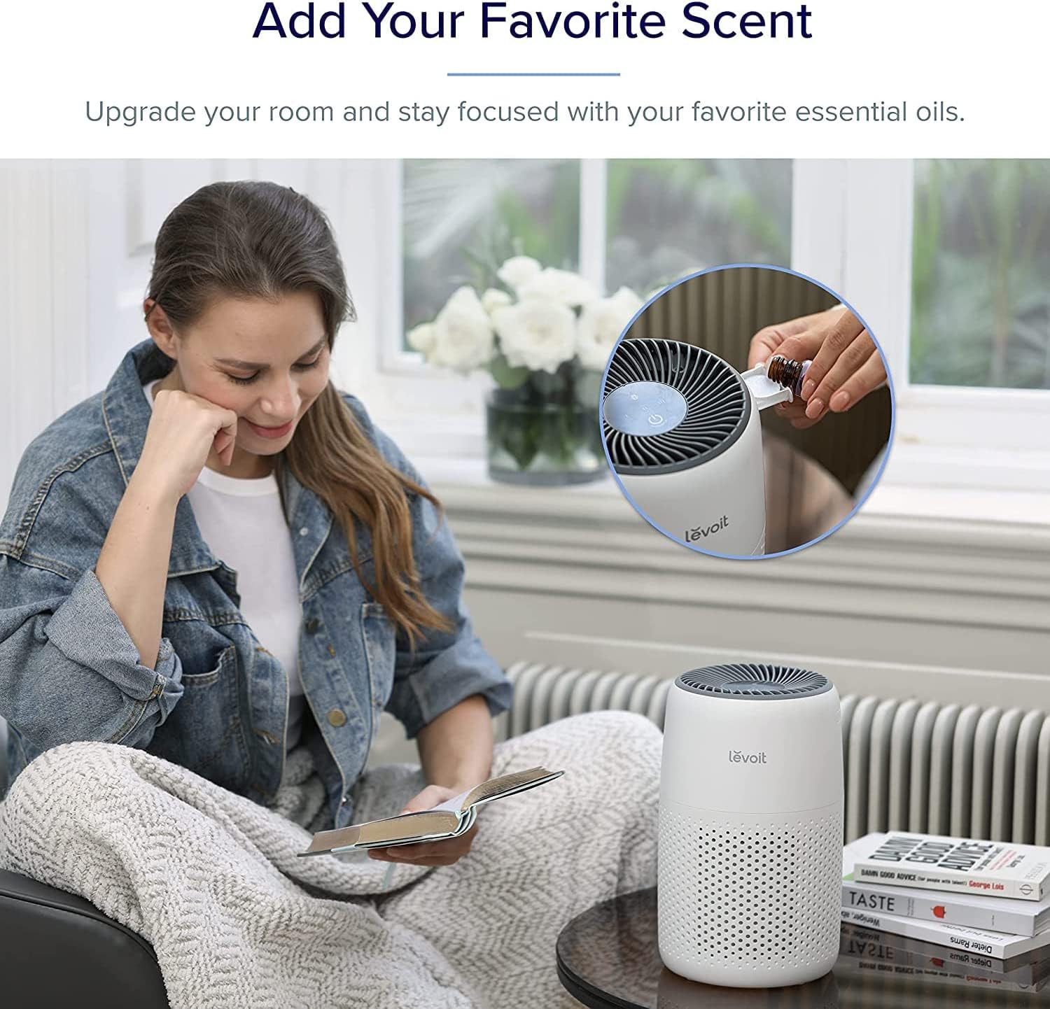 LEVOIT Core Mini Air Purifier For Coverage Area 183 Sq Ft, H13 Truehepa Filter, Remove 99.97% Dust, Smoke, & Pollen, With Fragrance Sponge, (2 Years Warranty), White MAHAJAN ELECTRONICS ONLINE