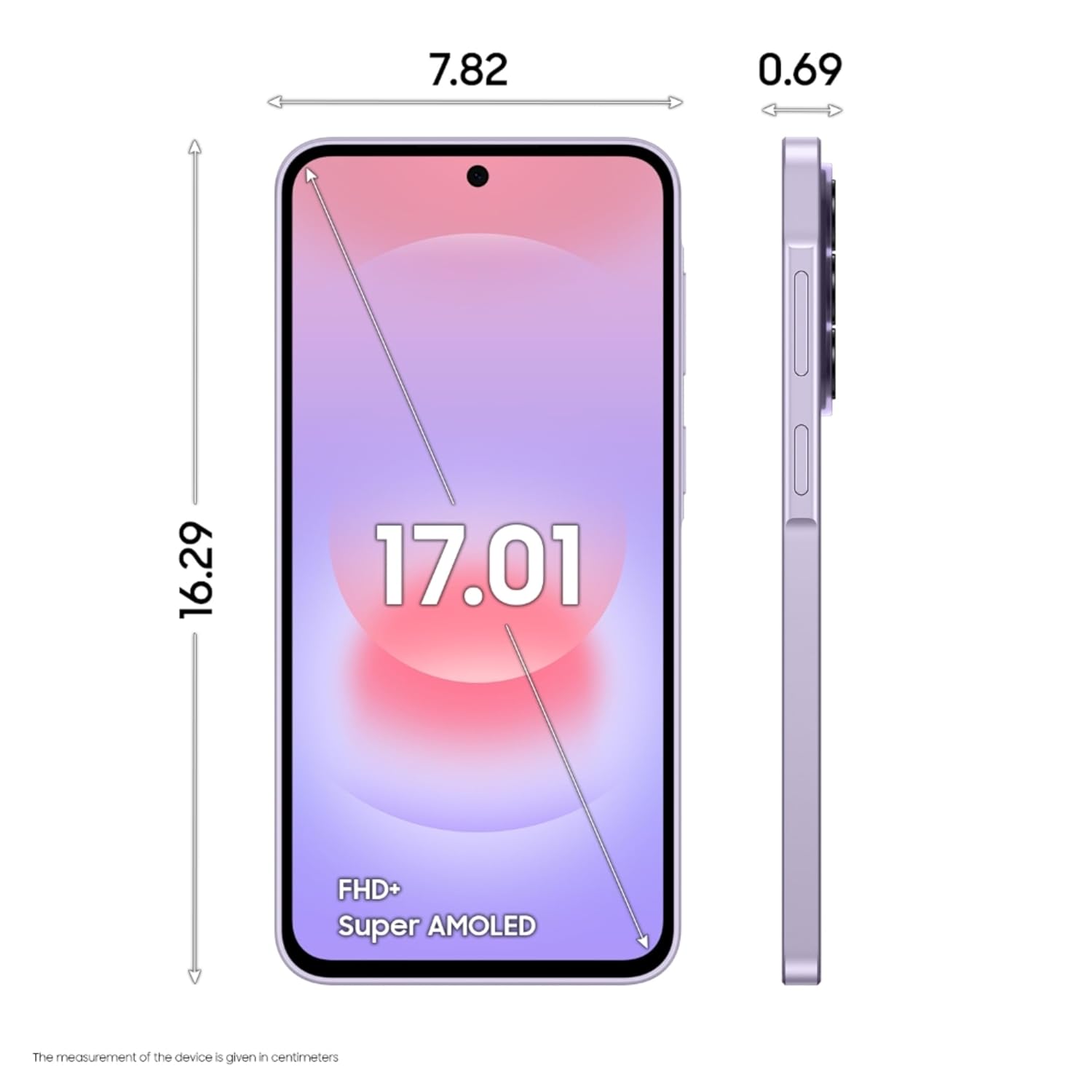 Samsung Galaxy A37 5G (Awesome Lavender, 12GB RAM, 256GB Storage), Agentic AI, Triple Camera with Nightography Video, 2 Days Battery Life, 6 Gen OS Upgrades, IP68, 7.4mm Sleek, with No Cost EMI Mahajan Electronics Online