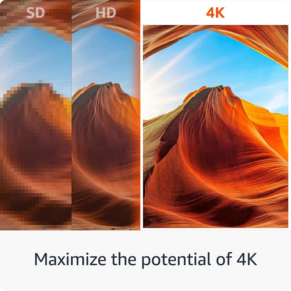 Amazon Fire TV Stick 4K | Alexa Voice Search, Cinematic 4K streaming with HDR10+, Wi-Fi 6, Dolby Vision/Atmos (newest model)