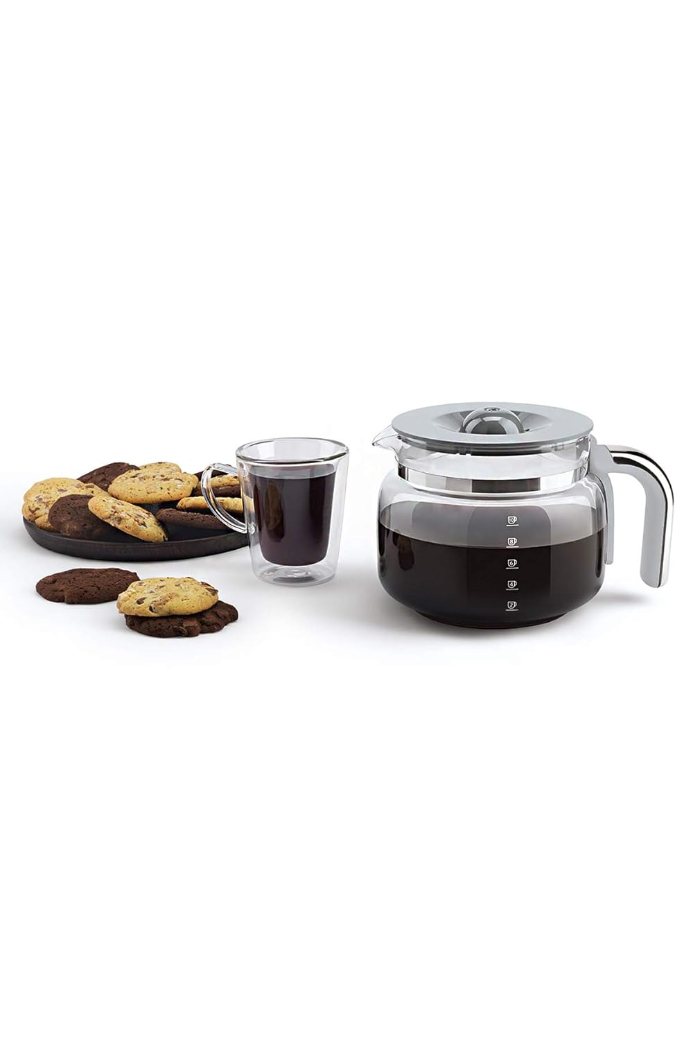 Smeg DCF02PGEU Coffee Machine - 11+ - Filter Coffee Machine Drip Coffee Machine Pastel Green 50's Style Aesthetic  Mahajan Electronics Online