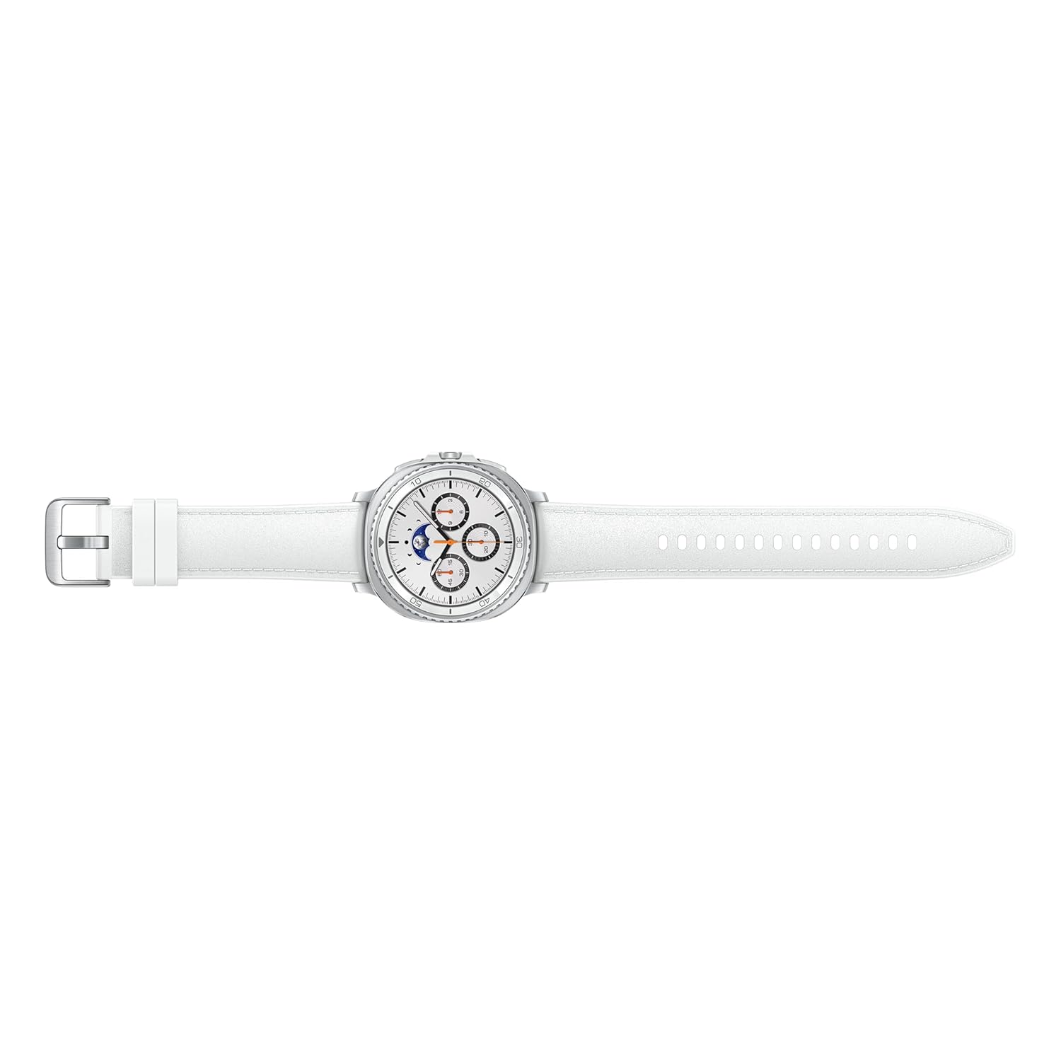 Samsung Galaxy Watch8 Classic (46mm LTE, White) with 3nm Processor | Dual GPS | Sapphire Glass & Stainless Steel | 5ATM & IP68 | BP, ECG, IHRN & Vascular Load Monitoring | Anti-oxidant Index