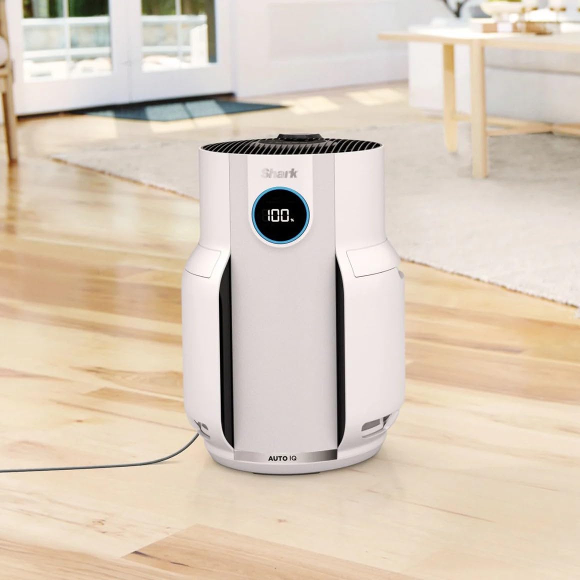 Shark HP150EU NeverChange Up to 5 Years Air Purifier for Home, Bedroom, Space Coverage 60m2, 5-Year HEPA Filter Catches 99.97% of Allergens, Pollen, Pet Chips, Silent LED Display, White Mahajan Electronics Online