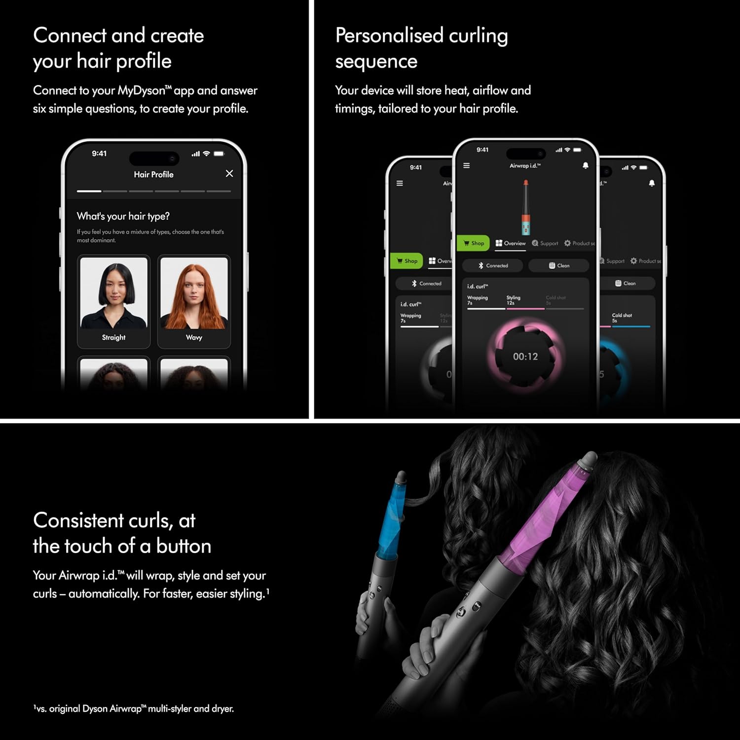 Dyson Airwrap I.D. 6-In-1 Multi-Styler | Styles Without Heat Damage| 7 Styling Settings|3 Speed & 3 Heat Settings|Cold Shot| Enhanced Coanda Airflow| 2 Yr Warranty,1300 Watts (Ceramic Pink & Rose Gold) (HS 08 CPRG IN) Mahajan Electronics Online