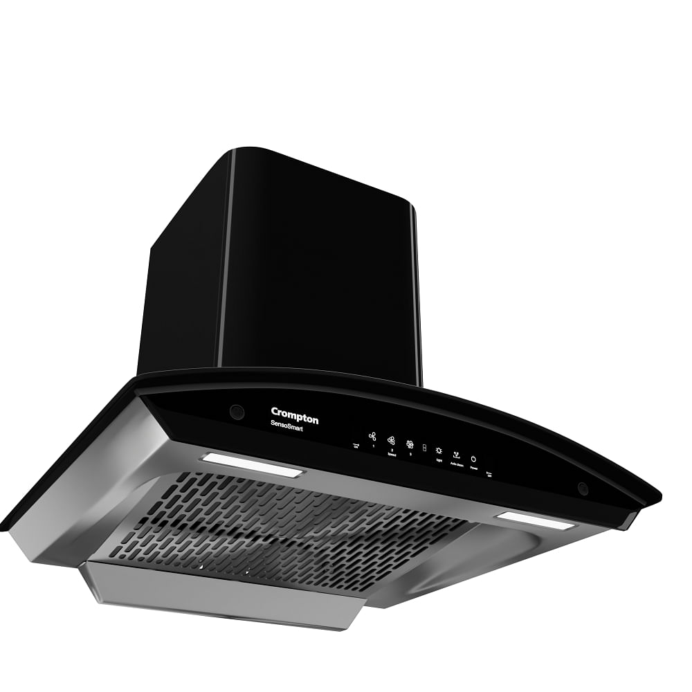 Crompton CHD-SSC60BFX-MBL Senso Smart Curved 60Cm 1416 M3/hr Wall Mounted Chimney Mahajan Electronics Online