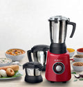 Bosch MGM4334RIN TrueMixx Radiance Mixer Grinder 600 Watt, 3 Jars - Red Mahajan Electronics Online