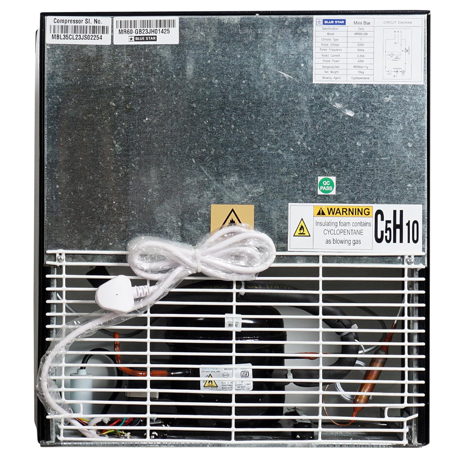 Blue Star MR60-GB 47 L 2 Star Minibar Refrigerator With adjustable Temperature Mahajan Eelctronics Online – Mahajan Electronics Online.