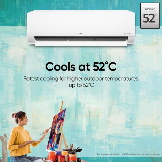 LG TS-Q24ENXE 2.0 Ton 3 Star DUAL Inverter Split AC (Copper, AI Convertible 6-in-1 Cooling Mahajan Electronics Online