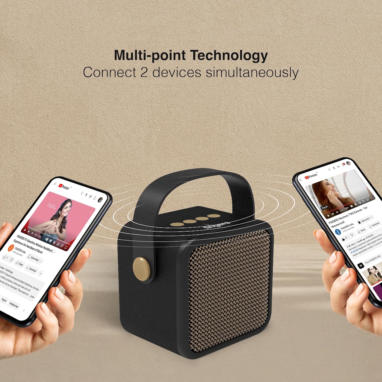 FINGERS SoundKing Portable Speaker with Magnificent Sound & Bold bass Mahajan Electronics Online