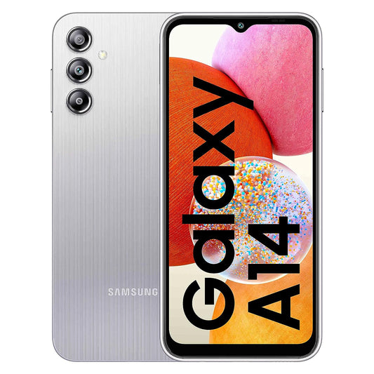 Samsung Galaxy A14 Silver, 4GB RAM, 64GB Storage Mahajan Electronics Online