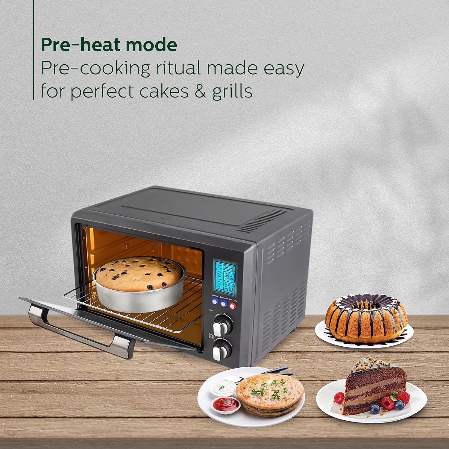 Philips HD6976/00 36 Litre Digital Oven Toaster Grill, 2000W, with Opti Temp Technology Mahajan Electronics Online