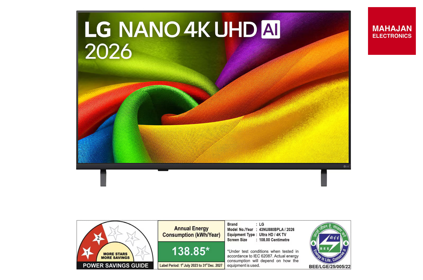 LG 43NU880BPLA 43 Inch Nano 4K UHD Smart TV – Mahajan Electronics Online.