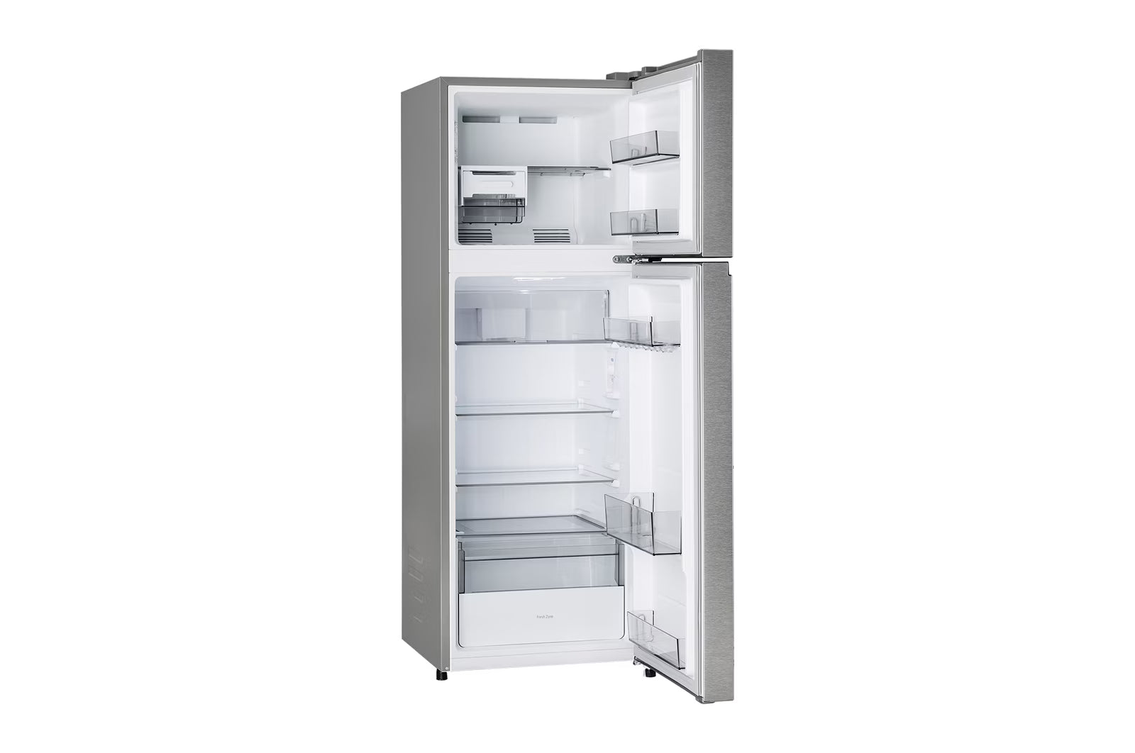 LG GLT2526WWPZ 251L Double Door Refrigerator with Smart Mode, Auto Smart Connect, Smart Inverter Compressor, Multi Air Flow, Shiny Steel, 2 Star
