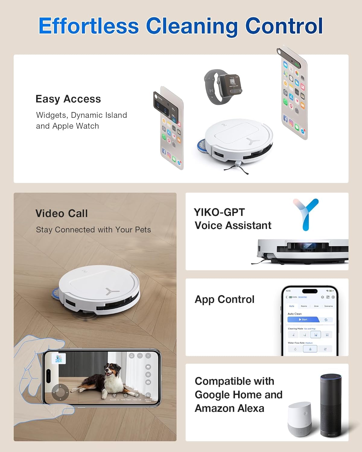 ECOVACS Deebot T50 PRO Omni 2 In 1 Robot Vacuum Cleaner & Mop,2025 Launch,15000 Pa Suction,6400 Mah Battery,8.1Cm Ultra-Thin,Zerotangle 2.0,AIVI 3.0 Obstacle Avoidance,Auto Wash/Dry/Refill,320 Mins Mahajan Electronics Online