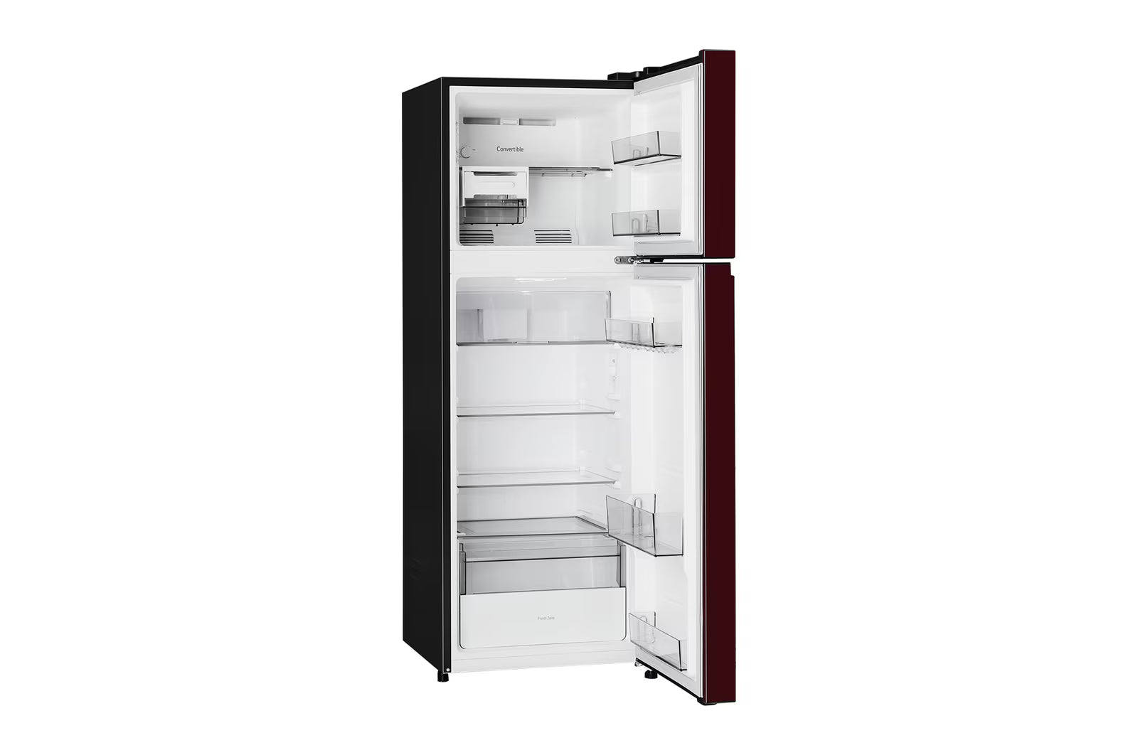 LG GLT2526XWSL 251L Double Door Refrigerator, Convertible, Auto Smart Connect, Smart Inverter Compressor, Multi Air Flow, Scarlet Lotus, 2 Star Mahajan Electronics Online