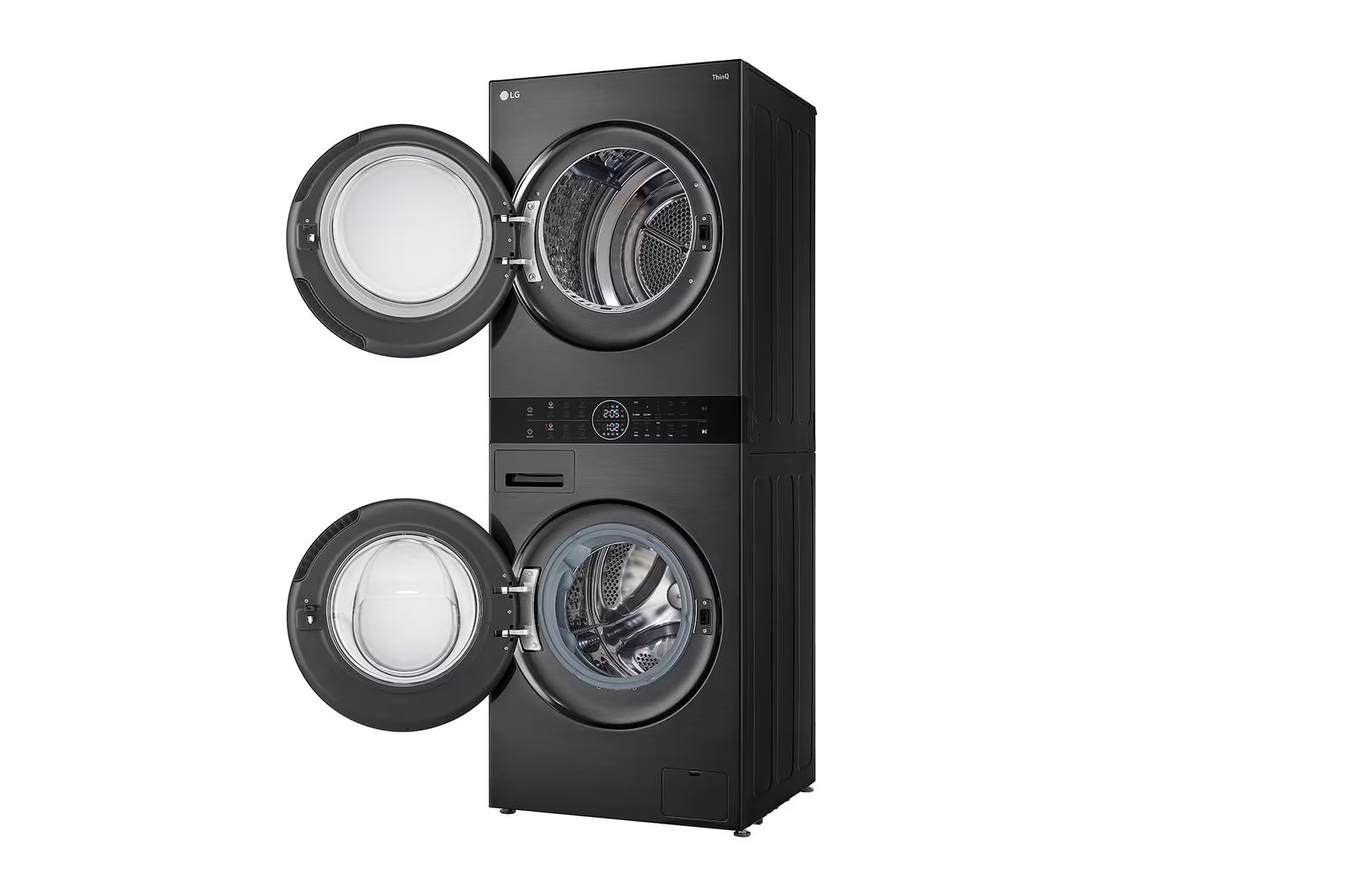 LG FWT1310PB 13 kg (Wash) / 10 kg (Dry) WashTower™ with AI Direct Drive™, Dual Inverter Heat Pump™, Platinum Black, 5 Star LG