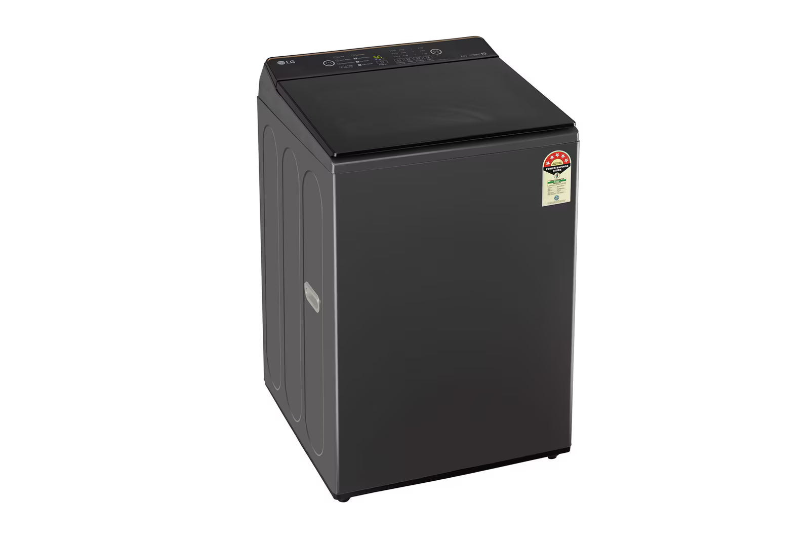 LG T80KMMB3Z 8Kg Top Load Washing Machine, Hard Water Wash, Middle Black, 5 Star Mahajan Electronics Online