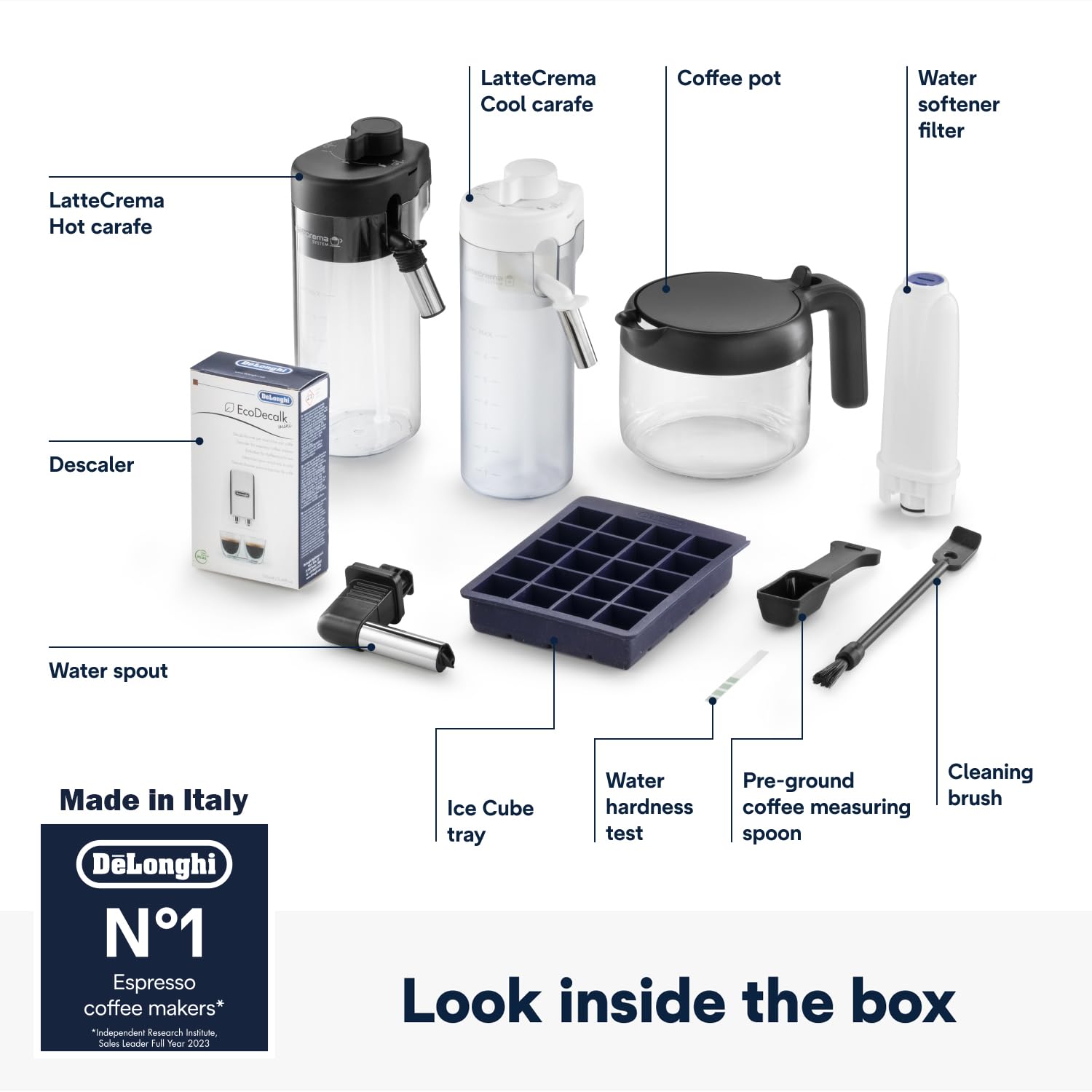 De’Longhi Eletta Explore ECAM450.65.S | Bean-to-Cup Coffee Machine | 50+ Hot & Cold Drinks | Cold Brew in 5 Mins