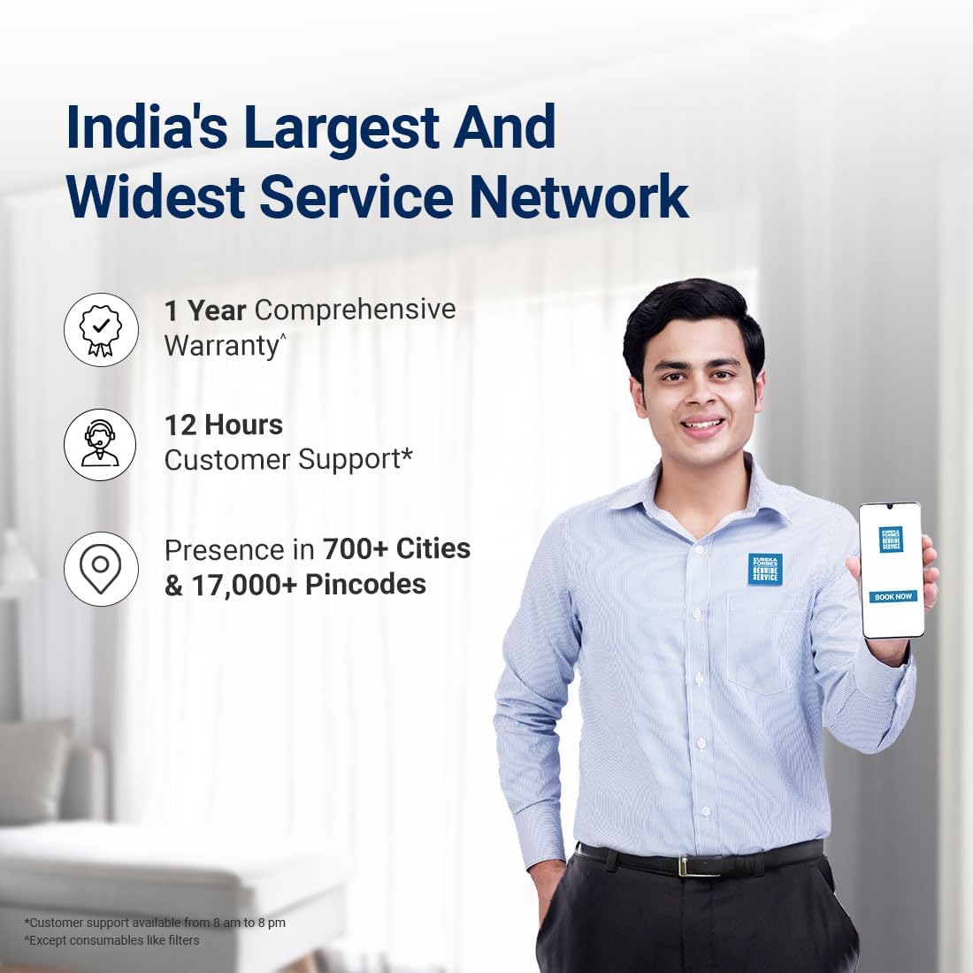 Eureka Forbes Smart Air Purifier 500 for Home |Covers Upto 670 Sq. Ft. | WiFi Enabled | Removes 99.97% Impurities & PM | True HEPA H13 | 4-Stage, 10-Min Purification | App Control | Sleep Mode Mahajan Electronics Online