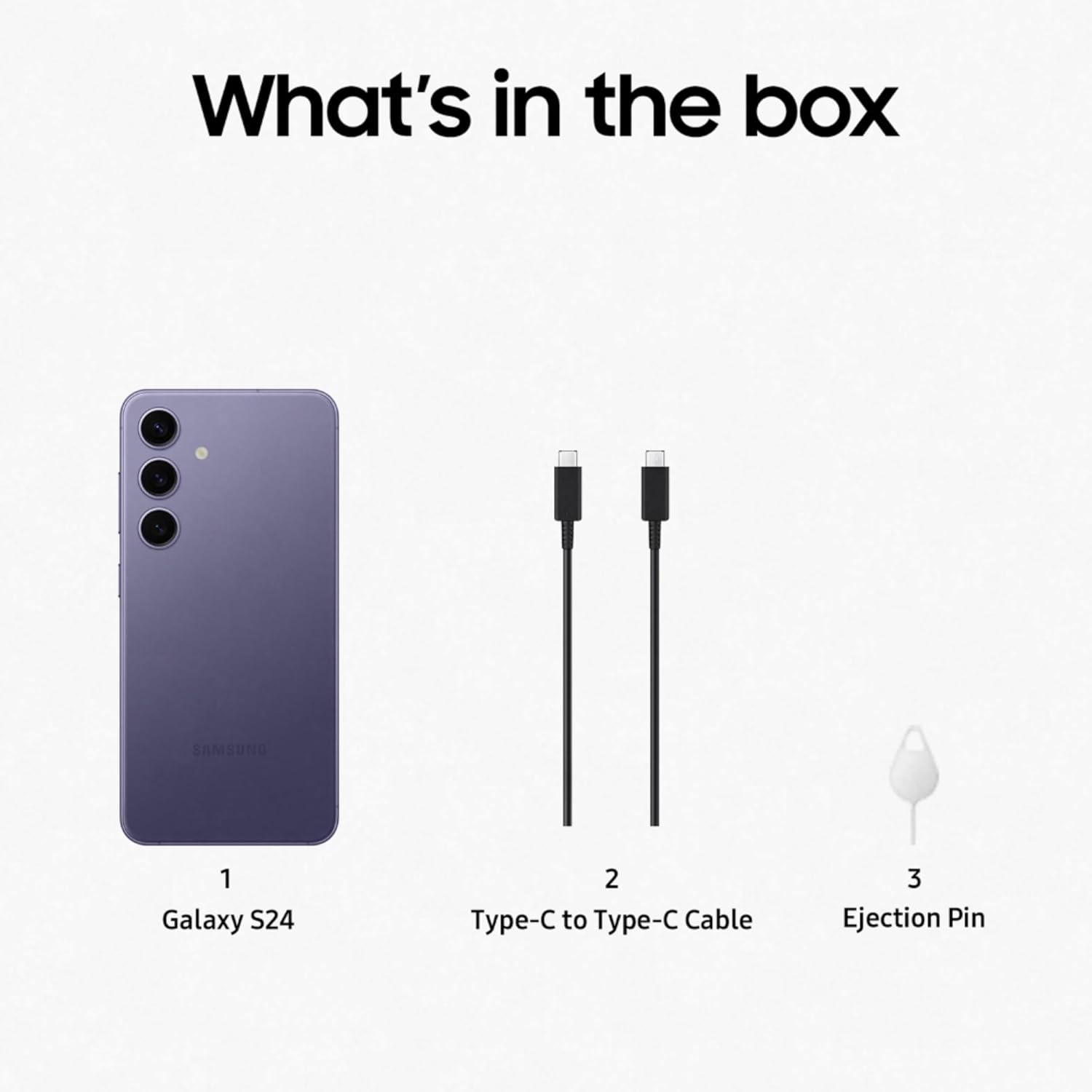 Samsung Galaxy S24 5G AI Smartphone (Cobalt Violet, 8GB, 128GB Storage) Mahajan Electronics Online