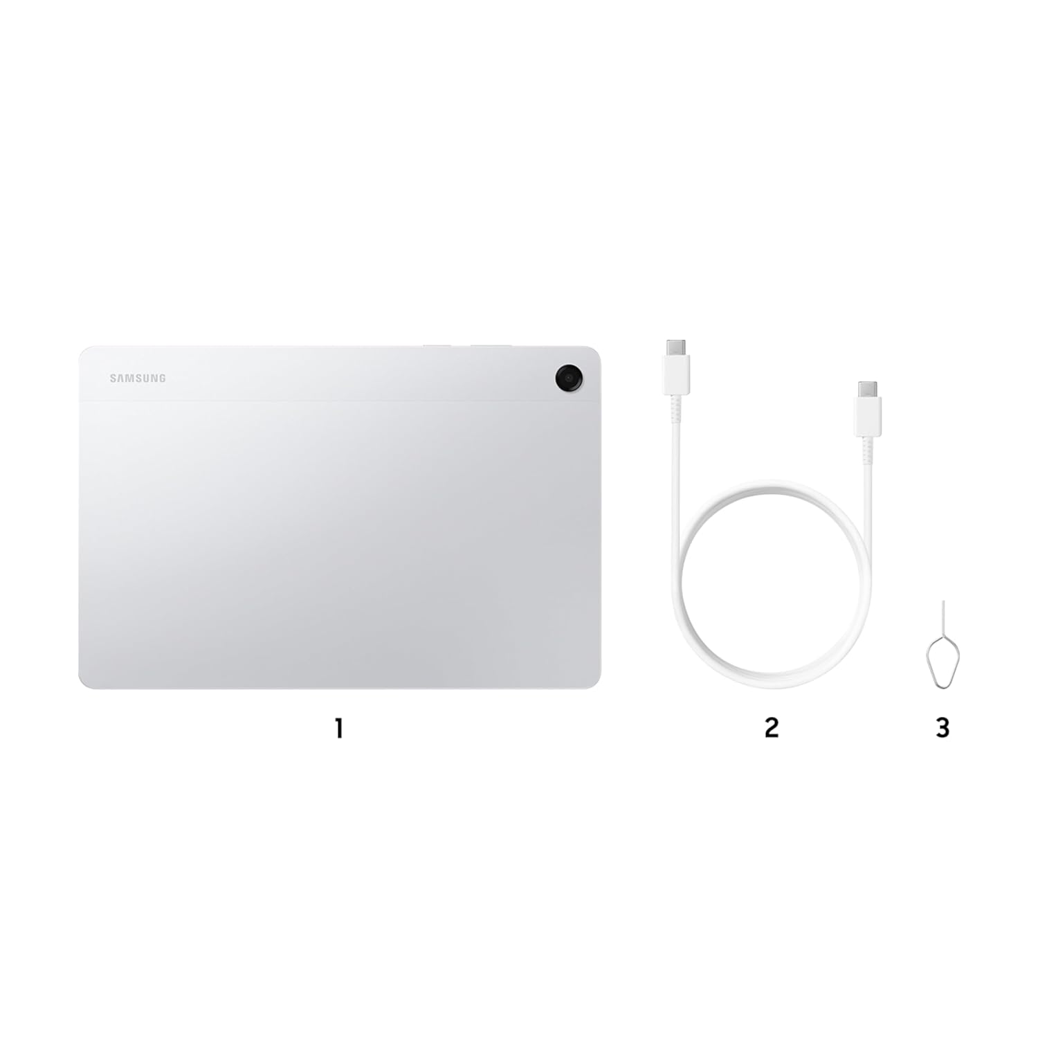 Samsung Galaxy Tab A11+, 27.82 cm (11 inch) Display, 6 GB RAM, 128 GB Storage, 90Hz Refresh Rate, AI with Google Gemini, Dolby Atmos, Quad Speakers, Wi-Fi Tablet, Silver Mahajan Electronics Online