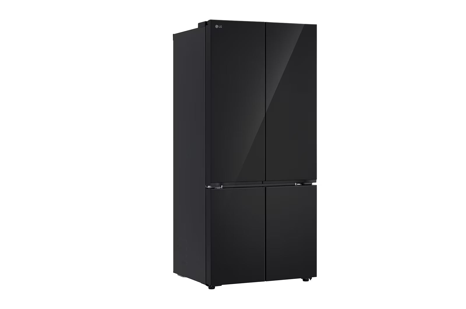 LG GV-B25FFGMB 610L French Door Refrigerator, Fresh Converter+, Wi-Fi Convertible, DoorCooling+ Black Glass Finish, 3 Star LG