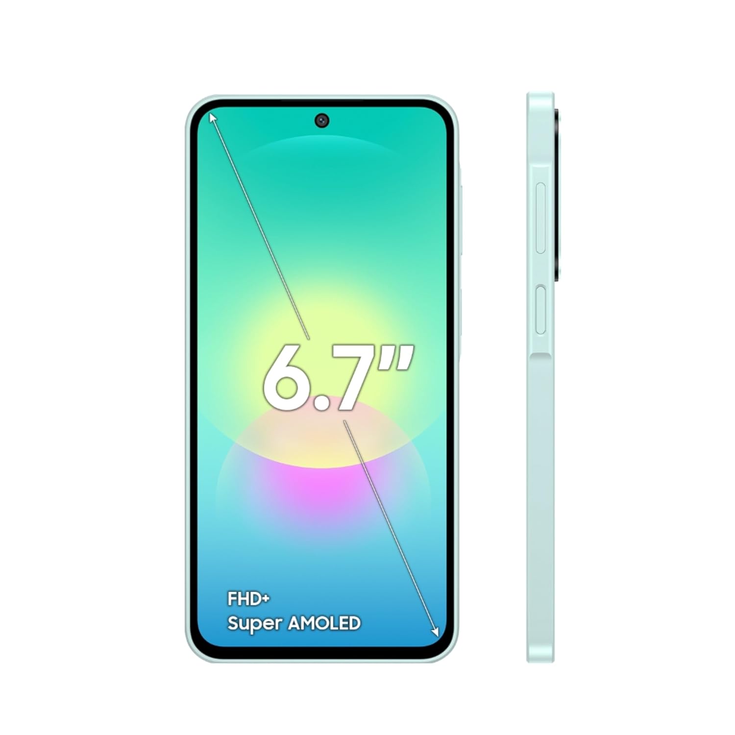 Samsung Galaxy A27 5G (Light Green, 8GB RAM, 256GB Storage) | 50MP No Shake Triple Camera | Snapdragon 4nm Processor | LPDDR5x | UFS 3.1 Storage | 6 Gen OS Upgrades | Super AMOLED Display Samsung