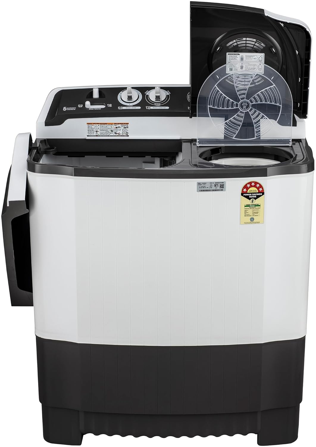 LG P7510RGAZ 7.5 kg 5 Star Wind jet dry Semi-Automatic Top Load Washing Machine ( Dark Gray, Roller Jet Pulsator) Mahajan Electronics Online