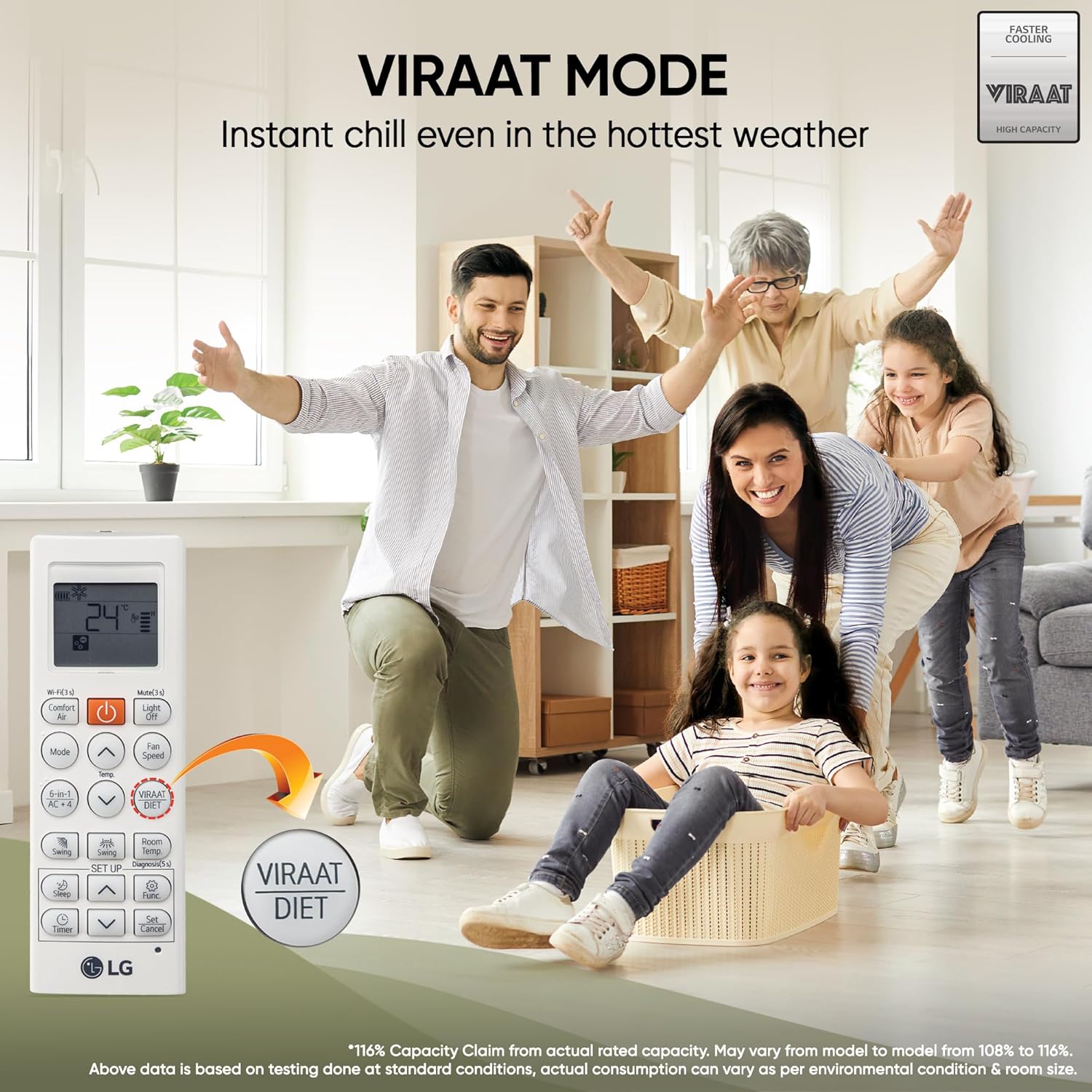 LG US-Q14ENZE 1 Ton 5 Star Dual Inverter Split AC (Copper, AI Convertible 6-in-1 Cooling, Faster Cooling & Energy Saving, 4 Way Air Swing, HD Filter with Anti-Virus Protection, Viraat Mode,  White) Mahajan Electronics Online