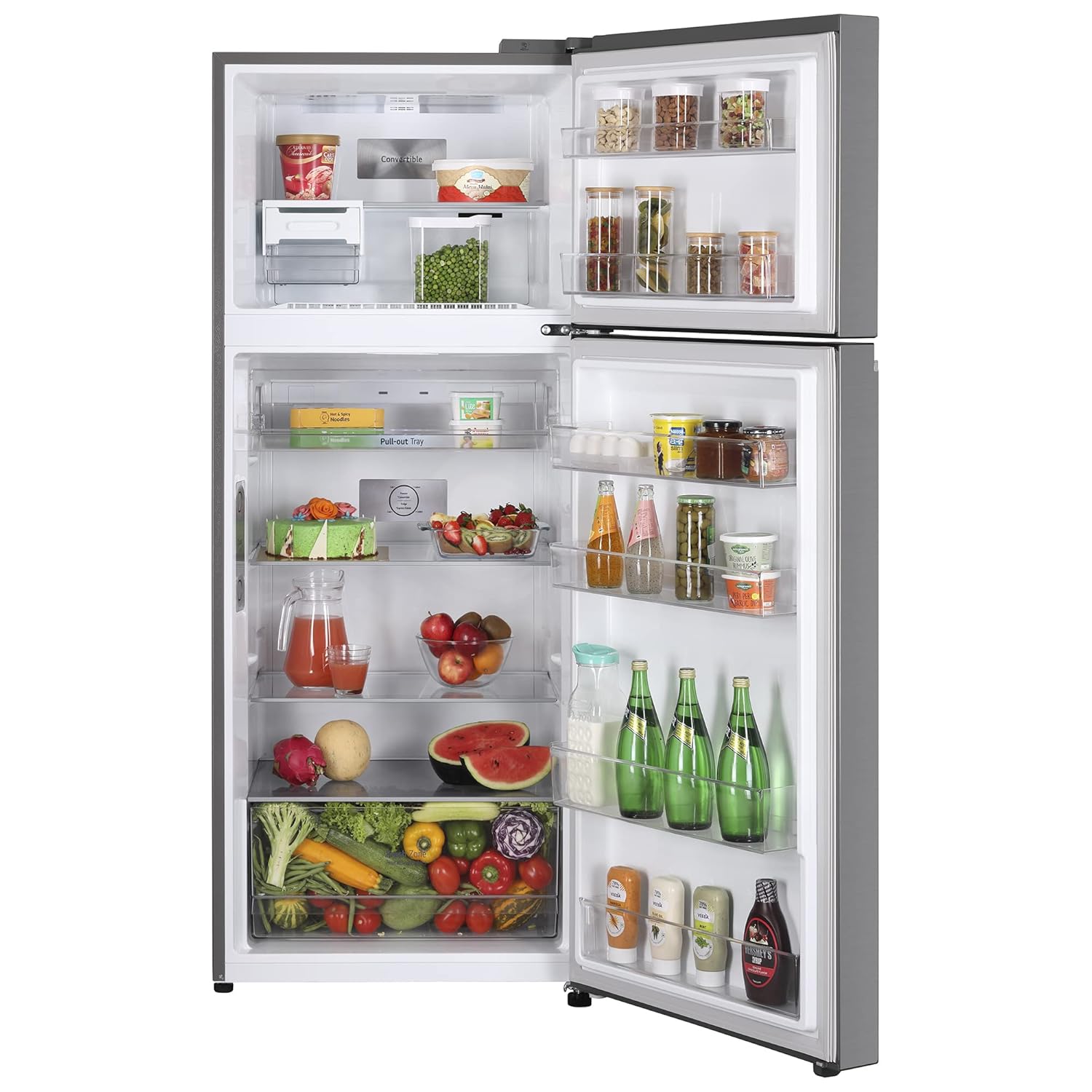 LG GL-S422SPZY 398 L 2 Star Frost-Free Smart Inverter Double Door Refrigerator ( Shiny Steel, Convertible with Express Freezing) Mahajan Electronics Online