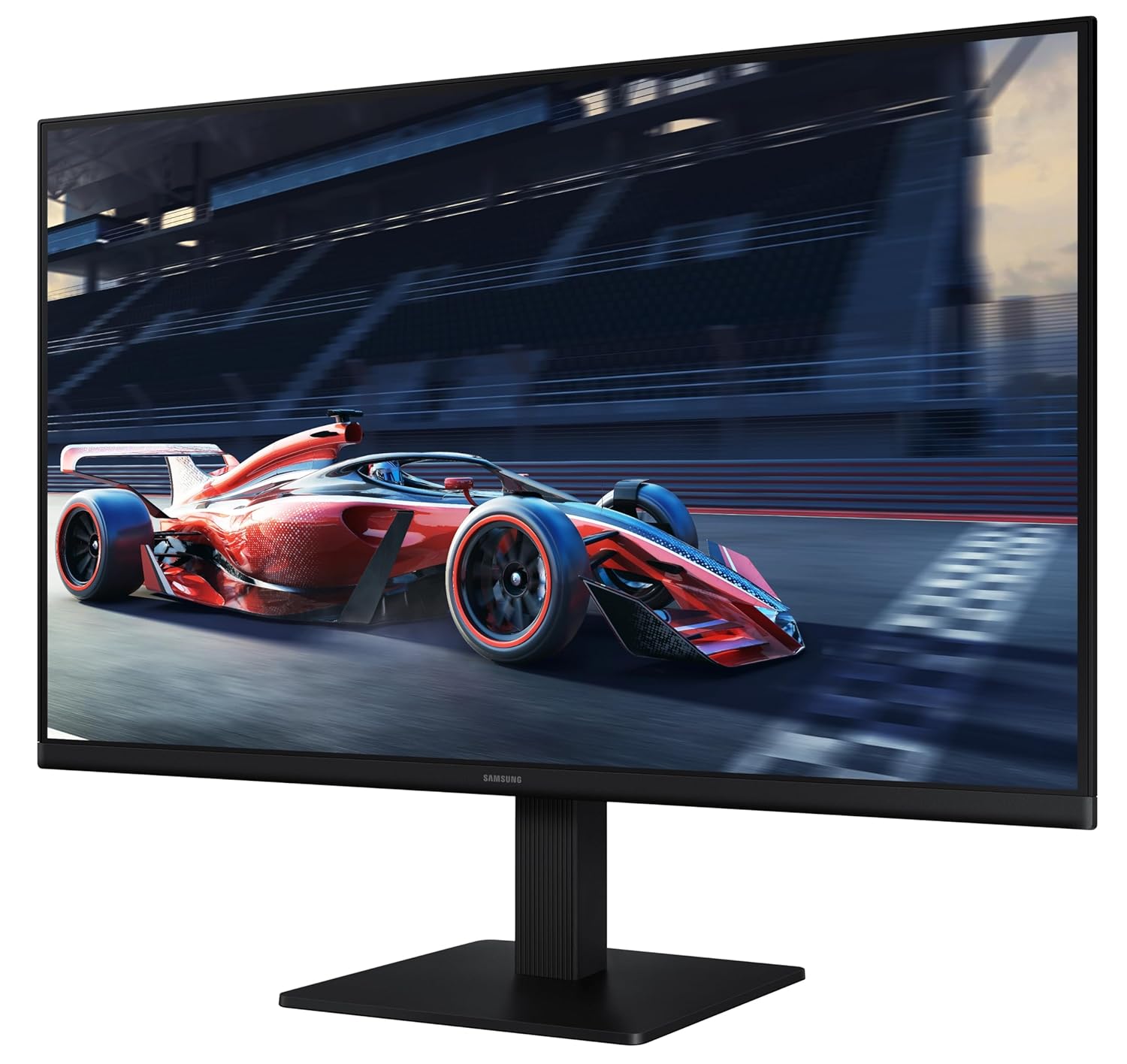 Samsung 24" (60.5 cm) LS24D300GAWXXL|Black  S3 Flat Monitor|Super Slim Borderless Design|IPS Panel|FHD 1920 x 1080|100 Hz|5 ms|Ports-HDMI,VGA|Game Mode|Eye Saver Mode||Wall Mountable-Online Mahajan Electronics