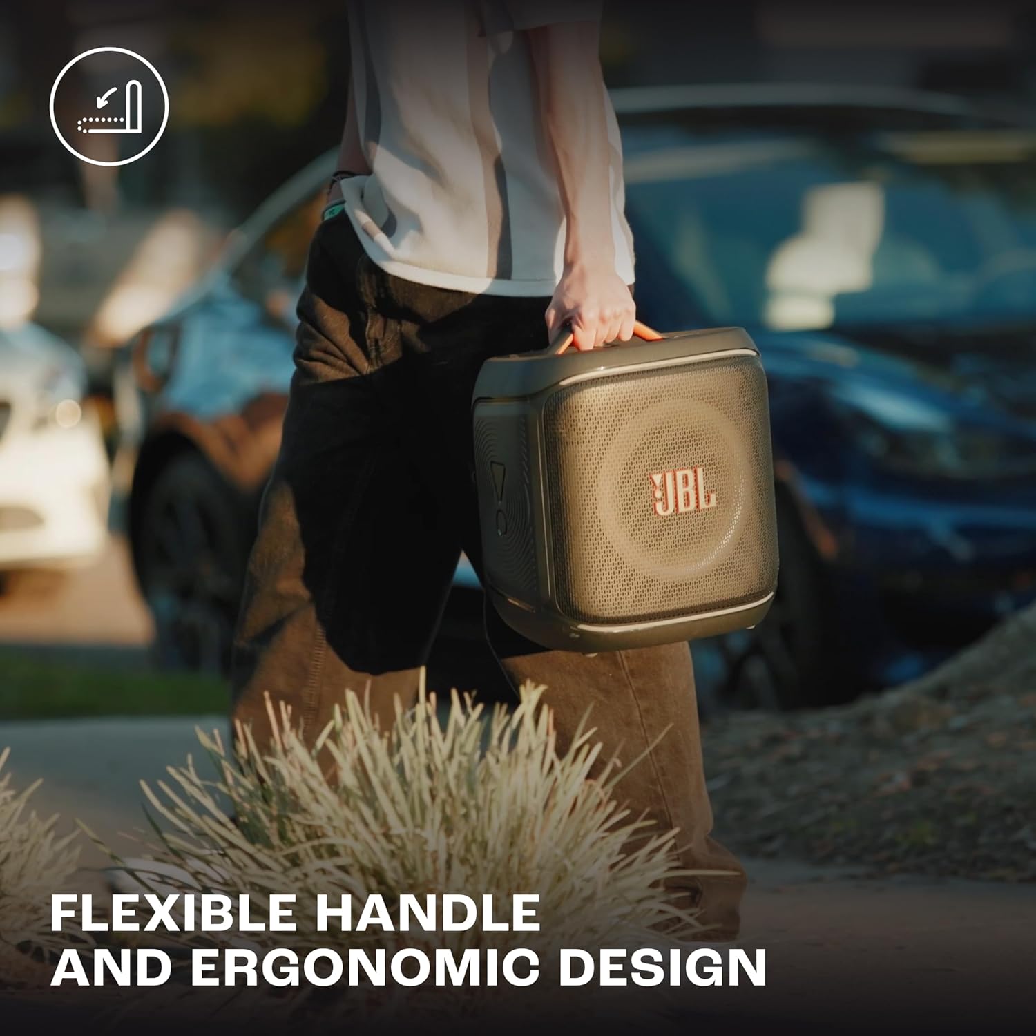 JBL Partybox Encore 2 with Mic, Wireless Bluetooth Party Speaker, AI Sound Boost, Dynamic Light Show, Upto 15Hrs Playtime, Replaceable Battery, Multi-Speaker Connection by Auracast, PartyBox App-Black Mahajan Electronics Online