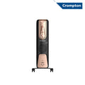Crompton Insta Fervor 13 Fins 2900 Watt Oil Field Heater With Ptc Fan, Black Gold - Mahajan Electronics Online
