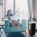 Crompton Insta Fervor 13 Fins 2900 Watt Oil Field Heater With Ptc Fan, Black Gold - Mahajan Electronics Online