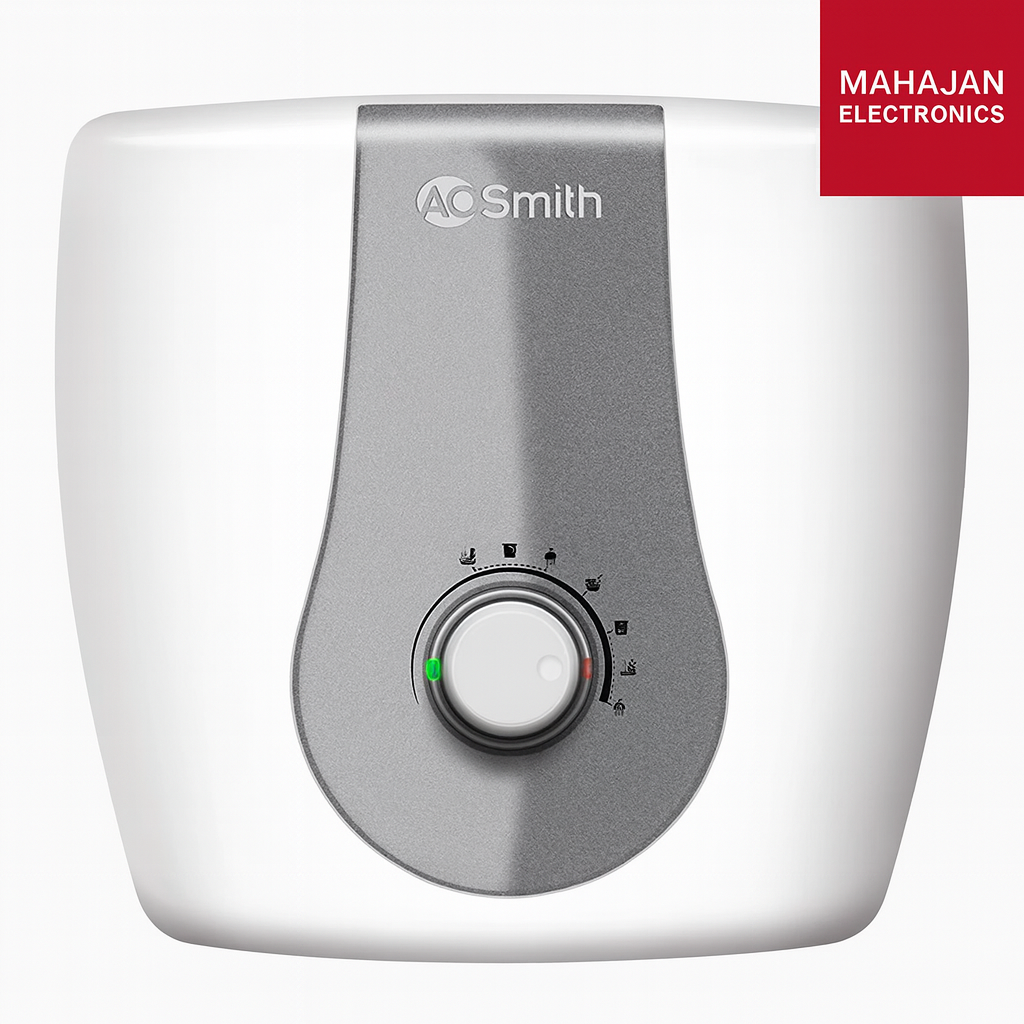 AO Smith Finesse 25 Litre 5 Star Storage Water Geyser (White, 2000W, 8 Bar Pressure, Glass-Coated Element)