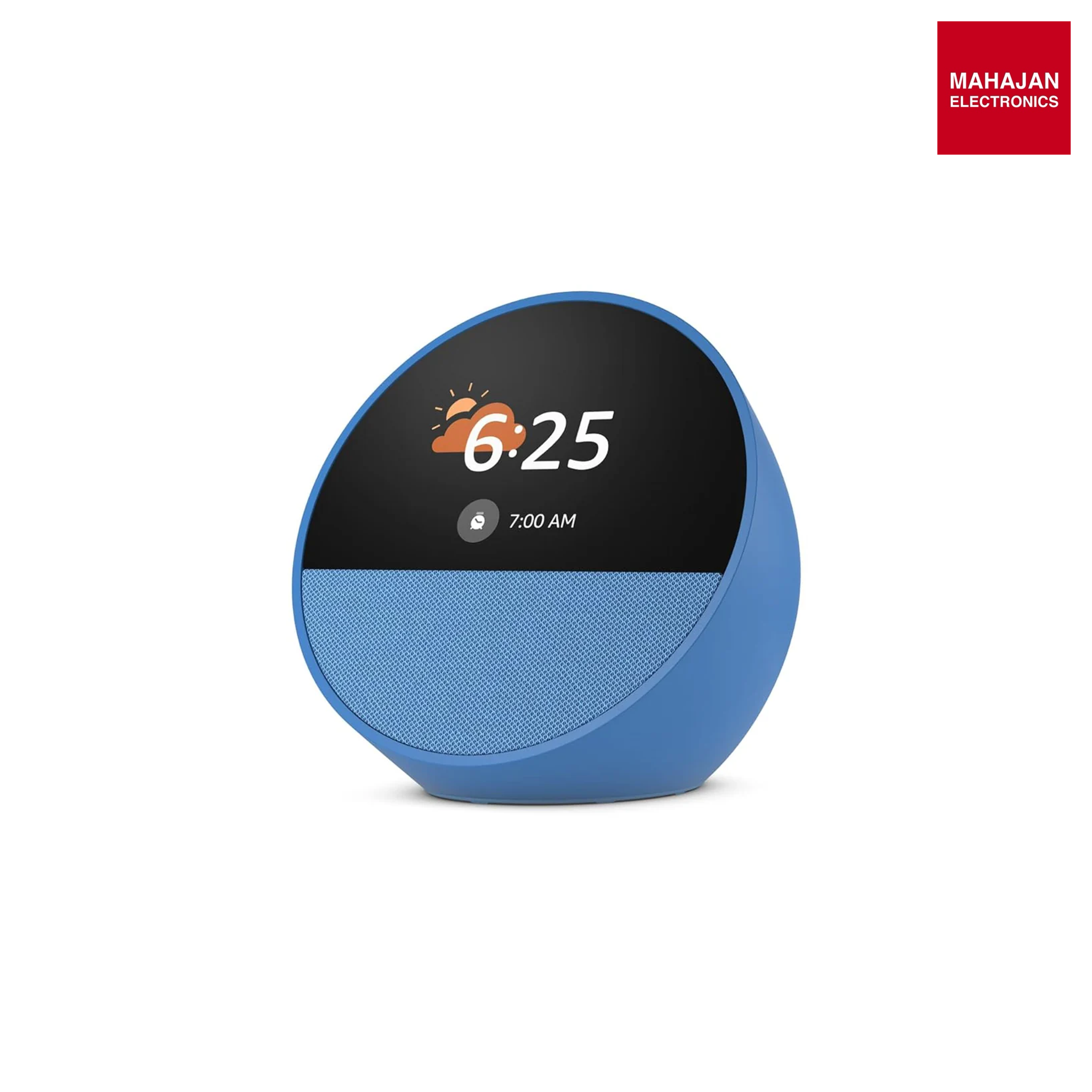 Amazon Echo Spot (latest model), Smart alarm clock with vibrant sound, Alexa and Bluetooth | Blue mahajan electronics online