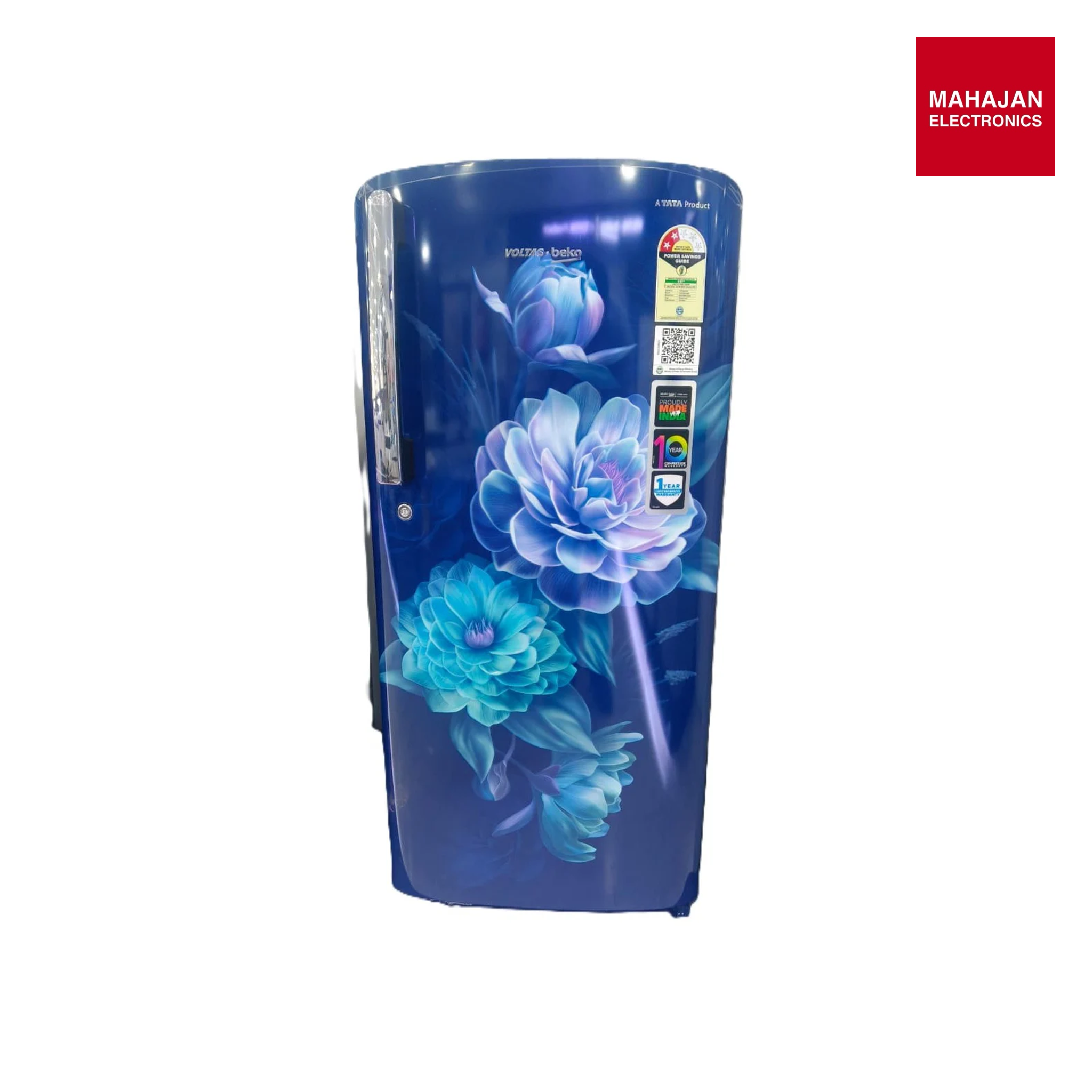 Voltas Beko RDC208D1/D0OBE0M0000GD 175 L 2Star Single Door Refrigerator | Direct Cool | Toughened Glass Shelves | Manual Defrost |opal Blue