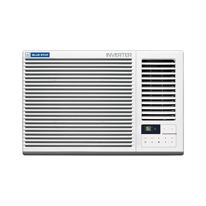 Blue Star WIA318GXU 1.5 Ton 3 Star Inverter Window AC | Copper Condenser, Turbo Cool, Anti-Bacterial Filter, Self Diagnosis | White | Online  Mahajan Electronics