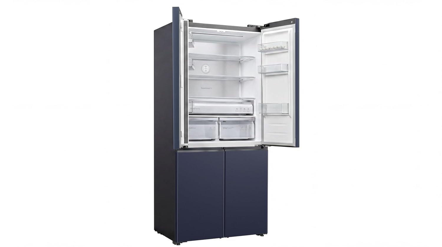 Bosch KCP88E256I 503L, 3 Star 2026 Model, Frost Free 4 Door Side-by-Side Refrigerator with Perfect fit technology,Zero Gap, Prevents wall collision,VitaFresh Plus Technology( Dark Lake Metal)-Online Mahajan Electronics