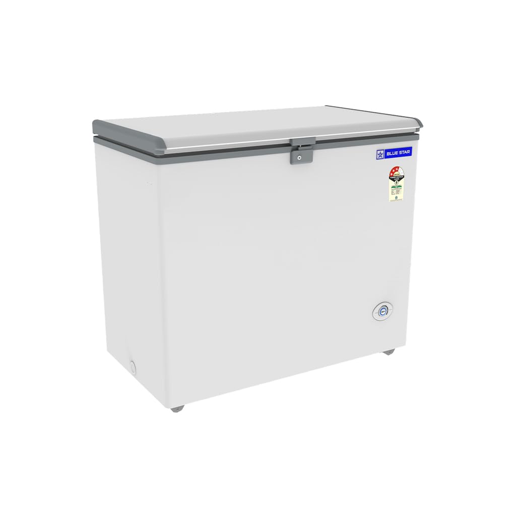Blue Star HT3-N230, 215 Liter Hard Top Single Door Deep Freezer (White, 3-star) Bluestar