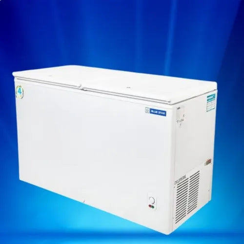 Blue Star HT2-M525 484L 2 Star convertible double-door deep freezer, white – Mahajan Electronics Online.