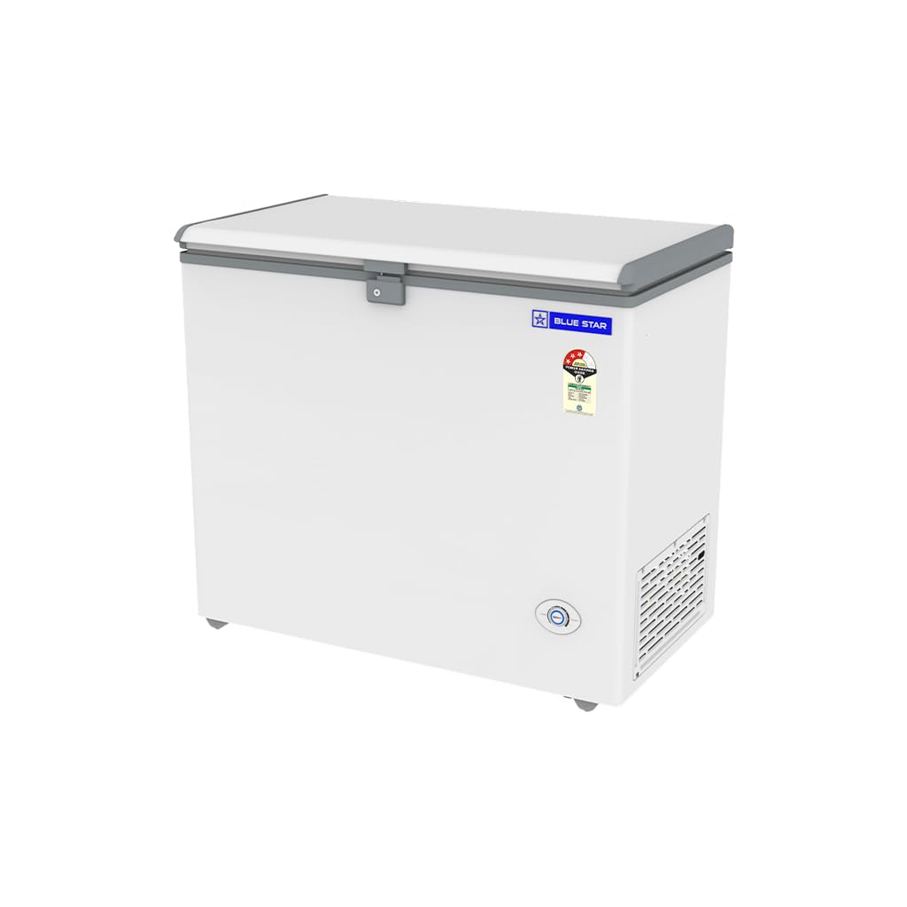 Blue Star HT3-N230, 215 Liter Hard Top Single Door Deep Freezer (White, 3-star) Bluestar