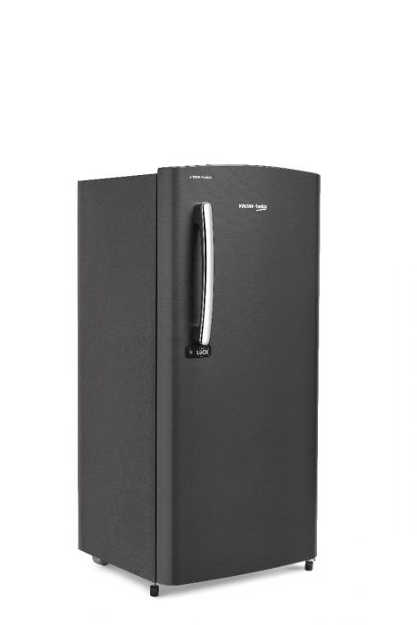 Voltas Beko 210 L 3 Star Single Door Refrigerator (Dark Grey, RDC245C/W0XGE0M000UGD) | Direct Cool | Fresh Box Technology | Energy Efficient