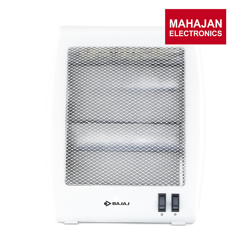 Bajaj air cooler with Mahajan Electronics logo on a white background